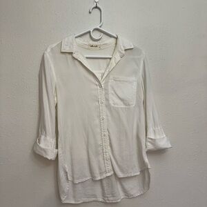 Bella Dahl Cream Collared Shirt